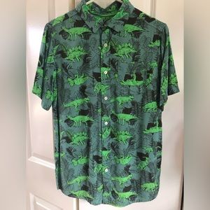 Cat & Jack Boys XL Button Down Dinosaur Shirt